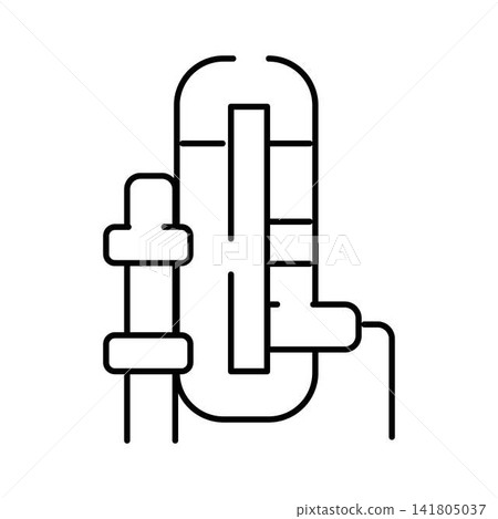 Water pressure switch icon illustrating flow measurement technology Water pressure switch icon illustrating flow measurement technology 141805037