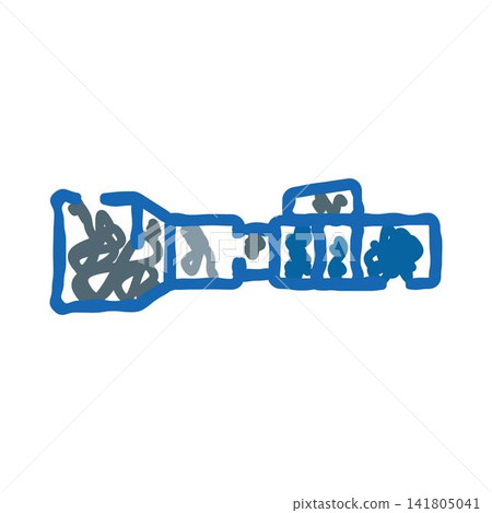 Optical rifle scope target aiming doodle drawing Optical rifle scope target aiming doodle drawing 141805041