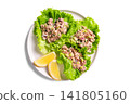 Tuna avocado salad lettuce wraps 141805160
