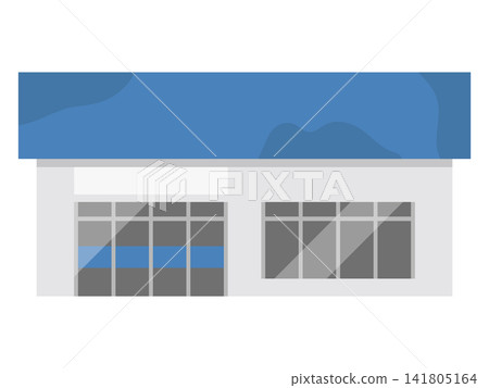 一張便利商店建築的插圖,這家便利商店在關門後變成了一家空置的店面,招牌也被拆除了。 一張便利商店建築的插圖,這家便利商店在關門後變成了一家空置的店面,招牌也被拆除了。 141805164