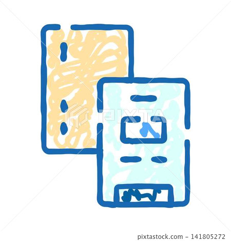 Identity documents and personal identification icon concept Identity documents and personal identification icon concept 141805272