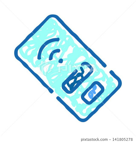 Mobile phone making contactless digital payment transaction Mobile phone making contactless digital payment transaction 141805278