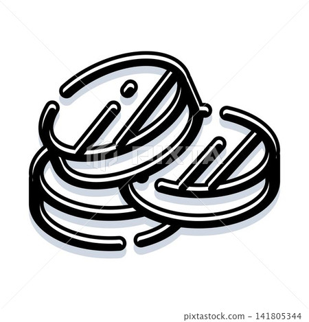 Pile of stacked coins currency finance concept Pile of stacked coins currency finance concept 141805344