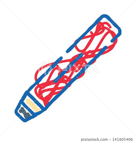 Electronic vape pen device with tangled red wires Electronic vape pen device with tangled red wires 141805406