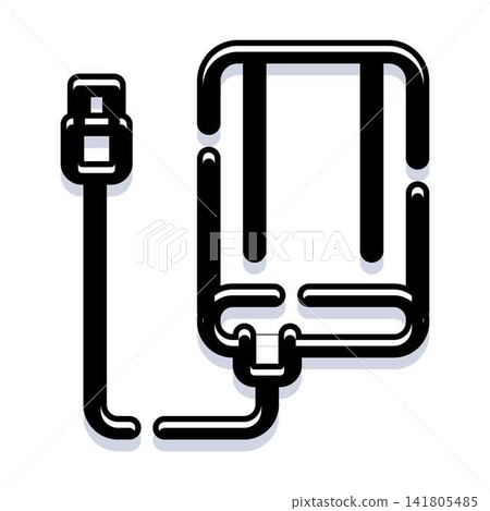 External hard drive connecting to data storage device External hard drive connecting to data storage device 141805485