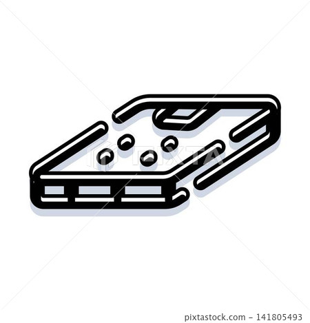 Smartphone protective cover accessory isometric icon design Smartphone protective cover accessory isometric icon design 141805493