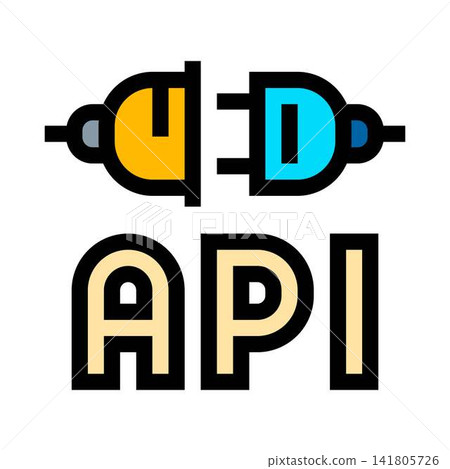 Api interface concept with connecting plugs Api interface concept with connecting plugs 141805726