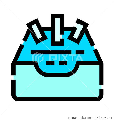 Toolbox icon with various work tools 141805783