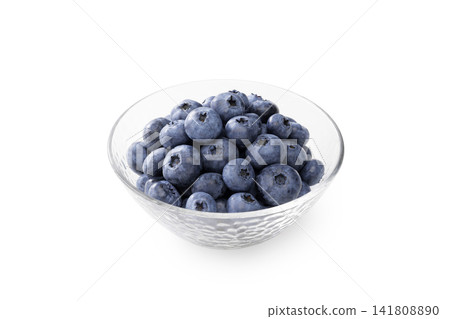 Fresh blueberries placed against a white background Fresh blueberries placed against a white background 141808890