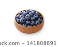 Fresh blueberries placed against a white background Fresh blueberries placed against a white background 141808891