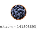Fresh blueberries placed against a white background Fresh blueberries placed against a white background 141808893