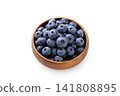 Fresh blueberries placed against a white background Fresh blueberries placed against a white background 141808895