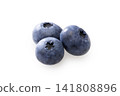 Fresh blueberries placed against a white background Fresh blueberries placed against a white background 141808896