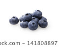 Fresh blueberries placed against a white background Fresh blueberries placed against a white background 141808897