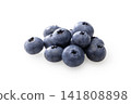 Fresh blueberries placed against a white background Fresh blueberries placed against a white background 141808898
