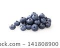 Fresh blueberries placed against a white background Fresh blueberries placed against a white background 141808900