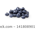Fresh blueberries placed against a white background Fresh blueberries placed against a white background 141808901