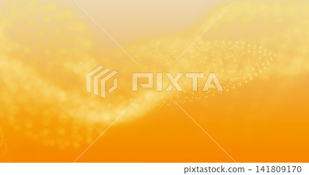 Sweeping particle trail crossing backdrop with bokeh orbs, sparkles and orange-yellow gradient Sweeping particle trail crossing backdrop with bokeh orbs, sparkles and orange-yellow gradient 141809170