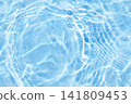 Water gel wave blue texture background 141809453