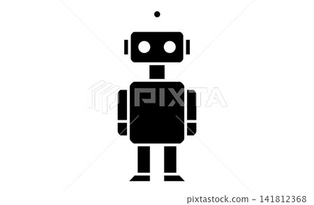 代表人工智慧代理和數位助理的單色圖標 代表人工智慧代理和數位助理的單色圖標 141812368