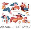 女人們微醺，醉醺地四處飄蕩 141812945