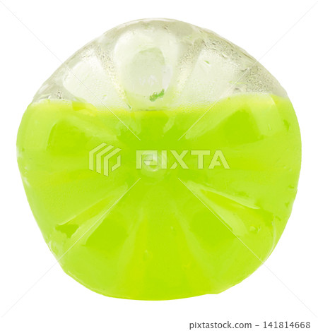 bottle Green Apple Soda isolated on white background bottle Green Apple Soda isolated on white background 141814668