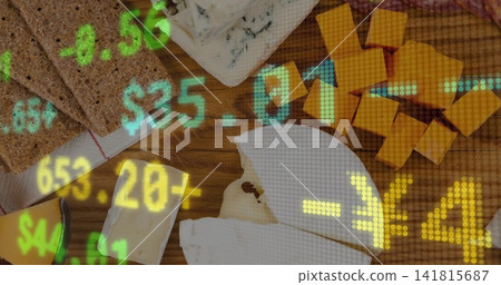 cheese, crackers, dollar 141815687