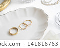 Gold ring, antique style. 141816763