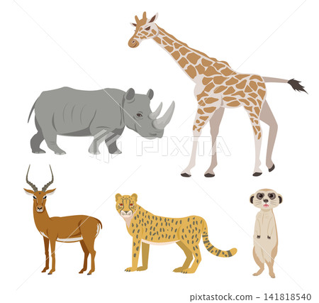 Animals of the savanna Animals of the savanna 141818540