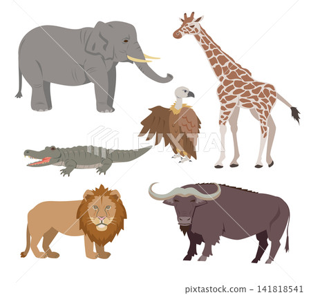 Animals of the savanna Animals of the savanna 141818541