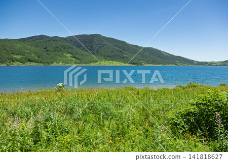 Lakeside of Lake Nozori, Nakanojo Town, Gunma Prefecture Lakeside of Lake Nozori, Nakanojo Town, Gunma Prefecture 141818627