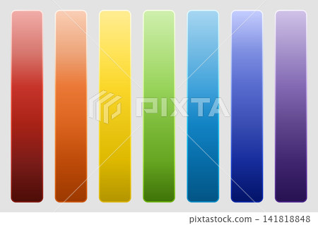 Rainbow Gradient Swatches Set Bright Color Spectrum Vector Collection Rainbow Gradient Swatches Set Bright Color Spectrum Vector Collection 141818848