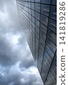 Modern architecture and stormy sky on background 141819286