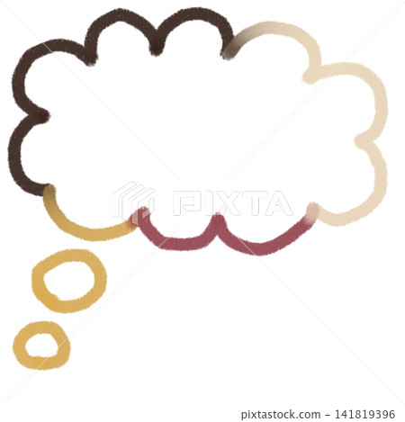 A hand-drawn smoke bubble with a gradient of dark brown and wine red. A hand-drawn smoke bubble with a gradient of dark brown and wine red. 141819396