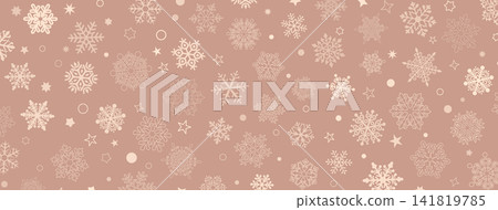 Elegant Christmas background with winter snowflakes. 141819785