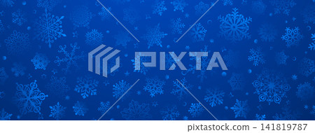 Elegant blue snowflake Christmas background. Elegant blue snowflake Christmas background. 141819787