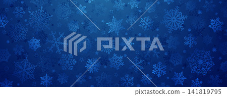 Festive blue snowflake Christmas background. Festive blue snowflake Christmas background. 141819795