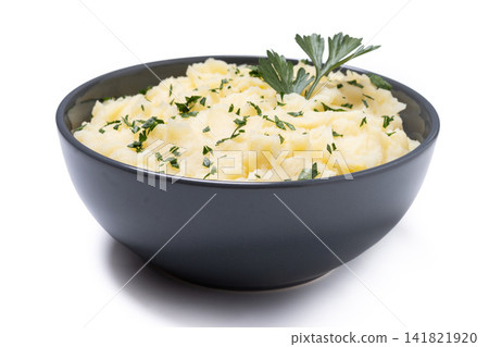 Creamy Mashed Potatoes in Bowl 141821920