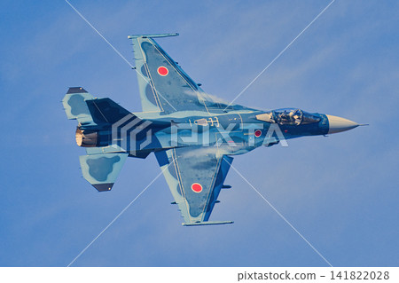 Fighter flying in the blue sky Fighter flying in the blue sky 141822028