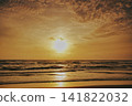 beautiful beach sunset 141822032