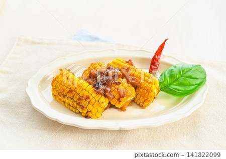Fried corn with miso butter sauce Fried corn with miso butter sauce 141822099