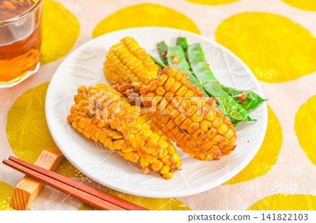 Fried corn with miso butter sauce Fried corn with miso butter sauce 141822103