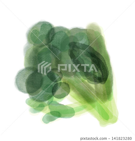 一幅水彩插畫,描繪的是西蘭花,一種新鮮的綠色蔬菜。 一幅水彩插畫,描繪的是西蘭花,一種新鮮的綠色蔬菜。 141823280