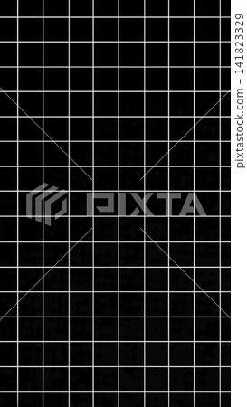 黑色背景上的白色網格幾何圖案。 141823329