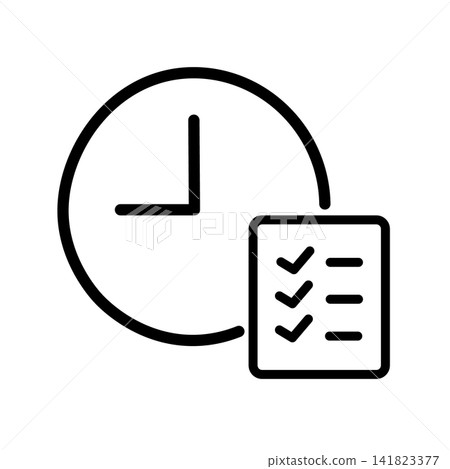 Attendance management silhouette icon 141823377