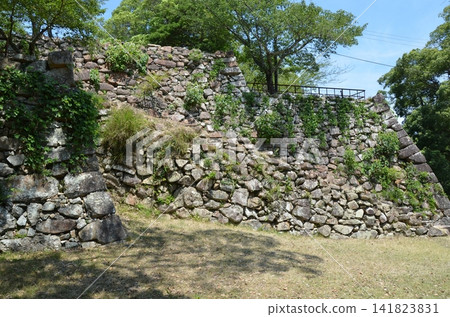 Sumoto Castle Ruins: Main Enclosure Stone Walls Sumoto Castle Ruins: Main Enclosure Stone Walls 141823831