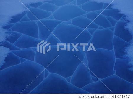 Frozen water surface - Illustration 03 Frozen water surface - Illustration 03 141823847