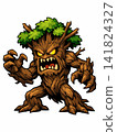 Vector cartoon illustration of an angry Treant monster. 141824327
