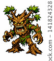Vector illustration of a ferocious Treant elemental monster. 141824328