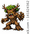 Vector illustration of a ferocious treant monster. 141824362